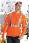 CornerStone - ANSI 107 Class 2 Long Sleeve Safety T-Shirt. CS401LS