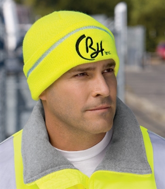 CornerStone - Safety Beanie with Reflective Stripe. CS800