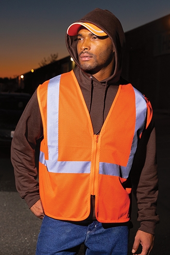 CornerStone - ANSI 107 Class 2 Economy Mesh Zippered Vest. CSV101