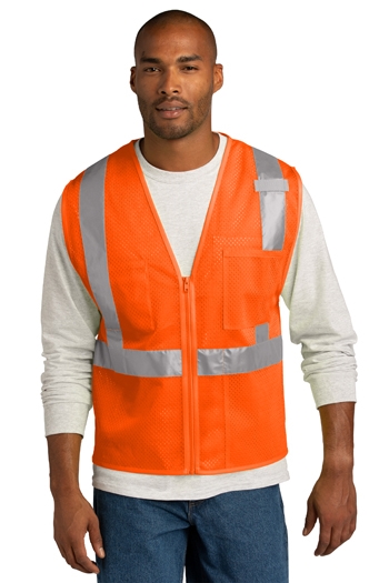 CornerStone - ANSI 107 Class 2 Mesh Zippered Vest. CSV102