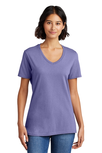 Port & Company - Core Cotton V-Neck Tee. LPC54V