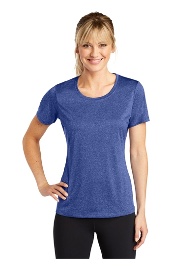 Sport-Tek - Ladies Heather Contenderâ„¢ Scoop Neck Tee. LST360