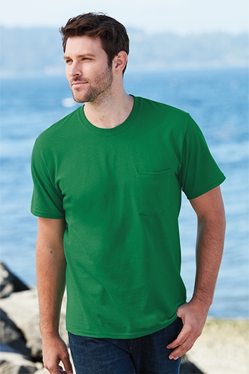 Port & Company - Core Cotton Pocket Tee. PC54P