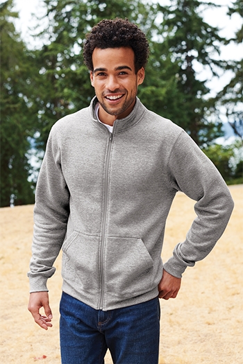 Port & Company - Core Fleece Cadet Full-Zip Sweatshirt. PC78FZ