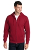 Port & Company - 7.8-oz Full-Zip Hooded Sweatshirt. PC78ZH