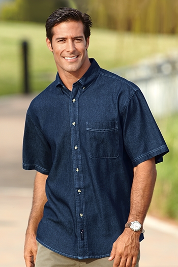 Port & Company - Short Sleeve Value Denim Shirt. SP11