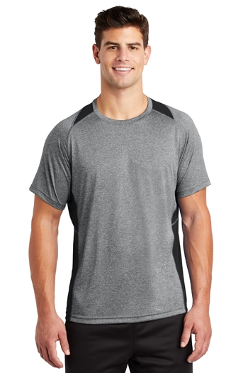 Sport-Tek - Heather Colorblock Contenderâ„¢ Tee. ST361