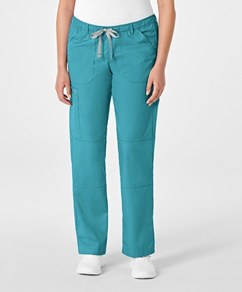 WonderWink - WonderWORK Womenâ€™s Straight Leg Cargo Scrub Pants - TALL. 504T