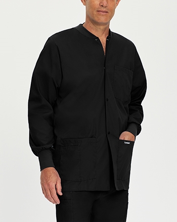 Landau Essentials Relaxed Fit 5-Pocket Snap-Front Scrub Jacket for Men 7551  : : Clothing, Shoes & Accessories