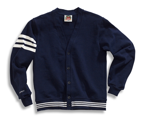 Barbarian Classic Navy / White Cardigan