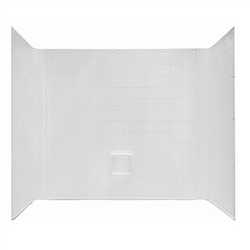 54" x 40" 1 Piece Wall Surround for Garden Tub ABS