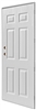 34" x 76" RH Kinro Series 5500 Out-Swing Door 6 Panel