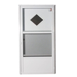 32" x 76" RH Elixir Series 6000 Housetype Combo Front Door W/Diamond Window