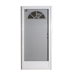 34" x 76" LH Elixir Series 6000 Housetype Combo Front Door W/Fan Light Window