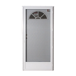 34" x 76" RH Elixir Series 6000 Housetype Combo Front Door W/Fan Light Window