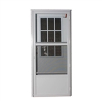 34" x 78" RH Elixir Series 6000 Housetype Combo Front Door W/Cottage Window