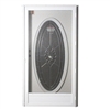 34" x 76" RH Elixir Series 7000 Housetype Combo Front Door with Oval Window