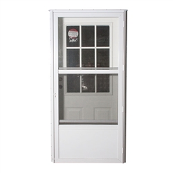 34" x 76" RH Elixir Series 7000 Housetype Combo Front Door W/Cottage Window