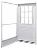 34" x 76" LH Kinro Series 7660 Housetype Combo Front Door 9 Lite 2 Panel