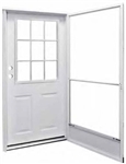 34" x 80" RH Kinro Series 7660 Housetype Combo Front Door 9 Lite 2 Panel