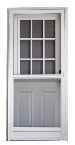 32 x 76 LH Mobile Home Combo Front Door with Cottage Window