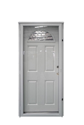 34" x 76" LH Lifestyle Housetype Combo Front Door W/Fan Light