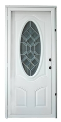 34" x 76" LH Lifestyle Housetype Combo Front Door W/3/4 Oval