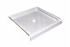 Shower Pan 32" x 32" Fiberglass White or Almond