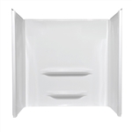 Mobile Home 48x34 3 Piece Fiberglass Surround In White