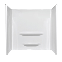 Mobile Home 48x34 3 Piece Fiberglass Surround In White