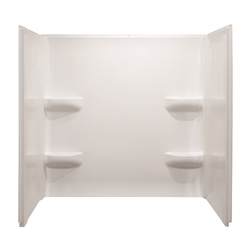 Mobile Home 54x42 3 Piece Fiberglass Surround In White