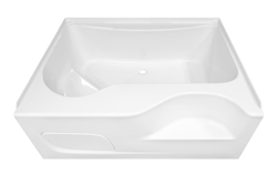 54" x 42" Garden Tub With Outside Step Fiberglass