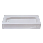 Shower Pan 54" x 28" ABS Left Drain