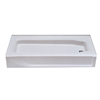 Shower Pan 54" x 28" ABS Right Drain