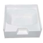 54" x 40" Garden Tub With Outside Step ABS Plastic