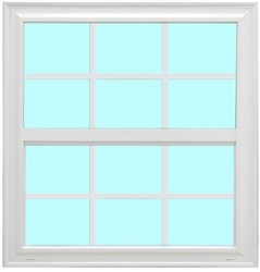 30 x 53 7/8 6x6 Grid Kinro Vinyl Window w/Screen