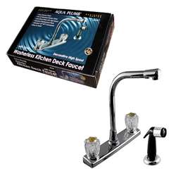 8" Kitchen Faucet w/High Spout & Sprayer