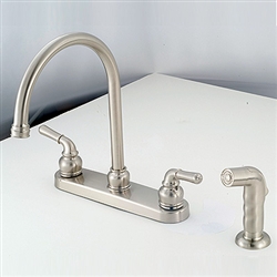 8" Kitchen with Teapot Handles Brushed Nickel