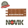 Novik Hand-Laid Brown Blend Brick Pattern