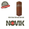Novik Hand-Laid Old Red Blend Brick Pattern Corner