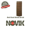Novik Hand-Laid Red Used Blend Brick Pattern Corner