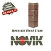 Novik Hand-Cut Mountain Blend Stone Pattern Corner