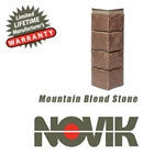 Novik Hand-Cut Mountain Blend Stone Pattern Corner