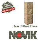 Novik Hand-Cut Desert Blend Stone Pattern Corner
