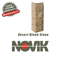 Novik Hand-Cut Desert Blend Stone Pattern Corner