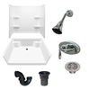 54 x 42 Mobile Home shower With 3 Piece Fiberglass Surround