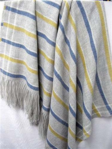 Yellow wool throw hot sale