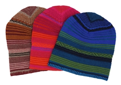 100% Baby Alpaca Multi-Color Unisex Beanie