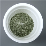 Toho Aiko 11/0 Cylinder beads, matte metallic sage green (#517F), 4g