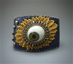 "Keep an Eye on It" Bracelet Kit, blue and gold
